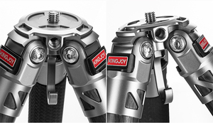 Kingjoy C83 + B30 Chuyên Nghiệp Sợi Carbon Nhiệm Vụ Nặng Nề Video Máy Ảnh Tripod Không Trung Tâm Cột Tripod Đứng - Product Image 5