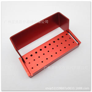 กล่องใส่หัวกรอฟัน 30 ช่อง ทำจากอลูมิเนียมอัลลอย สำหรับหัวกรอความเร็วสูงและต่ำ  แบบใช้มือ  พร้อมกล่องพลาสติก - Product Image 2