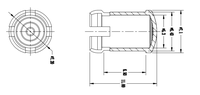 LC5-1 prix d'usine en plastique PC LED porte-lentille capuchon tuyau de lumière enfichable guide de lumière chapeau anti-poussière