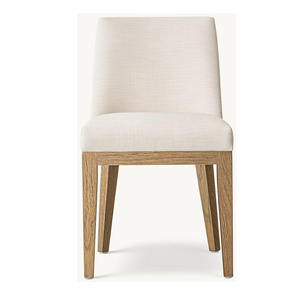 Modern Comfortable Armless <b>Upholstery</b> Dining Chair for Home & Hotel for Villa & Restaurant Fabric Material - Product Image 1