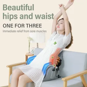 Costas elétrica e cintura Relaxar Shiatsu Almofada Massagem Aquecida Portátil <span class=keywords><strong>Butt</strong></span> Spine Amassar Massagem Cadeira Almofada Assento - Product Image 5