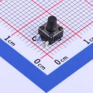 GT-TC074B-H060-L1 Tactile Switch SMD-4P,4.5x4.5mm Switch Single Pole Single Throw Round Button 2.5N Vertical Mount - Product Image 1