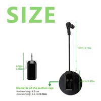 Récepteur de microphone sans fil 2,4 G avec ventouse détachable pour guitare, violon, violoncelle, accordéon, haut-parleurs, amplificateur vocal