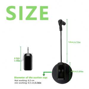 Récepteur de microphone sans fil 2,4 G avec ventouse détachable <span class=keywords><strong>pour</strong></span> guitare, violon, violoncelle, accordéon, haut-parleurs, amplificateur vocal - Product Image 4
