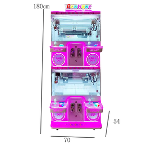 Logo personnalisé Mini Griffe Grue Arcade Distributeur Automatique 4 Jouer Mega Mini Griffe Jouet PCB pour Coin Pusher Jeu Jeux à jetons - Product Image 6