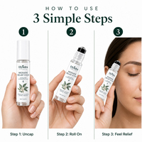 Bâtonnet Rafraîchissant Naturel en Gros pour Soulagement des Maux de Tête et des Points de Pression, à l'Eucalyptus et à la Menthe, Roll-on Réparateur Contre les Migraines