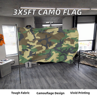 Bandera de Camuflaje de Poliéster de Alta Calidad, Ecológica y Duradera, de 3x5 pies, con Diseño Divertido para Decoración de Dormitorios Universitarios