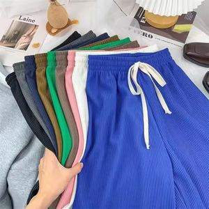 2026 Women's <b>Harem</b> Pants Eco-Friendly Striped Floor Length Loose Vertical Belt Drawstring High-waisted Casual - Product Image 4