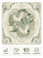 Tapis de table de mahjong personnalisé avec design sur mesure pour soirée de jeu en famille, protège la table, réduit le bruit, coffret cadeau pour fête à domicile