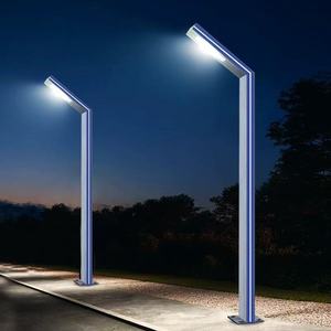 Lampadaire en aluminium profilé intégré, lampadaire solaire de jardin, éclairage <span class=keywords><strong>extérieur</strong></span> à LED, lampes en aluminium, IP65, alimenté par énergie solaire - Product Image 1