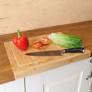 <strong>Counter</strong> <strong>Edge</strong> Bamboo <strong>Chopping</strong> <strong>Board</strong>, Secure Wooden Kitchen Cutting <strong>Board</strong> - Product Image 3