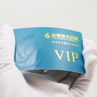 UV Logo Hot Gold Stamp VIP Membresía Lealtad Tarjeta de plástico personalizada