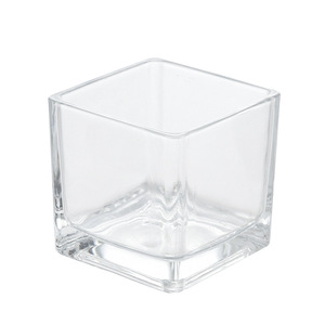 Bocal à bougie carré <span class=keywords><strong>en</strong></span> verre transparent 80ml 120ml 300ml 640ml – Décoration <span class=keywords><strong>de</strong></span> Noël écologique pour la maison - Product Image 1