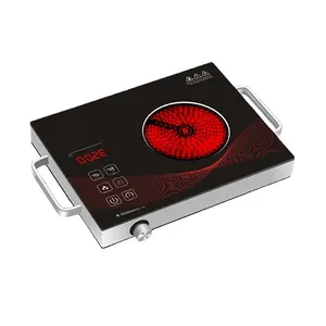 Cảm ứng đầu duy nhất rạng rỡ Hồng Ngoại Bếp thông minh duy nhất <span class=keywords><strong>HOB</strong></span> hồng ngoại đung đơn Burner gốm cooktops với đa chức năng - Product Image 2