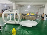 Ballons de fête Fun House, dôme igloo géant transparent gonflable, tente à bulles en PVC transparent 300 cm, jeux en plein air