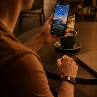 Bracelet intelligent JCVital V8 V8B V8C SDK API OEM ODM avec thermomètre intégré, analyse des tendances de température sur toute la journée, certifié CE FCC Rohs