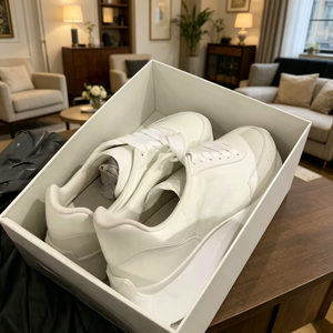 Wholesale Luxury <b>White</b> Genuine Leather mqqueeions Sneakers Breathable Walking Style Casual <b>Trainer</b> Footwear Customizable logo - Product Image 2