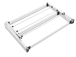Extendable Collapsible Metal Drying Stand with Foldable <b>Mini</b> Clothing <b>Rack</b> for Baby Clothes and Bathroom Use - Product Image 5