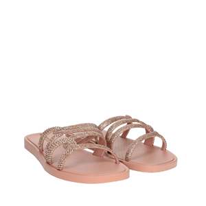 Sandales d'été Ipanema pour femmes, tongs basses à lanières scintillantes roses - Product Image 5