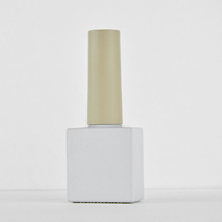 Flacon de vernis à ongles en verre carré de 7ml, 10ml, 15ml, personnalisable avec couvercle à pinceau, impression sérigraphique, couleurs sur mesure, vente en gros