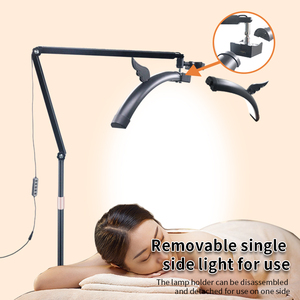 Lampada a Mezzaluna 55W per Extension Ciglia, Rotazione a 360° con Ruote e Supporto Telefono, 3200-6500K, per Saloni di Bellezza e Studi, Ingrosso OEM - Product Image 5