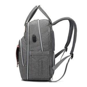 En gros USB Étanche Sac À Langer pour Maman Maternité Nappy Sac À Dos <span class=keywords><strong>Poussette</strong></span> momie sac à dos - Product Image 3