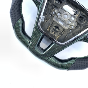 Volant de luxe en cuir et fibre de carbone CCExcellent Best Design pour <span class=keywords><strong>Volvo</strong></span> <span class=keywords><strong>V60</strong></span> <span class=keywords><strong>R</strong></span> 2017 - Product Image 2
