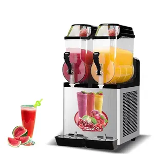 Electric Soft Ice Cream Maker with Compressor 1 or 3 Flavors Serve Automatic Fridge Slush Machine for Commercial Home Use