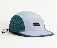 Casquette de course non structurée 5 panneaux en nylon respirant, imperméable, avec logo personnalisé, imprimé camouflage, haute qualité, pour le ski et les activités de plein air