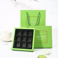 Boîte cadeau de luxe pour chocolats avec séparateurs, emballage personnalisé pour biscuits au chocolat, qualité alimentaire avec plateau en plastique, logo UV