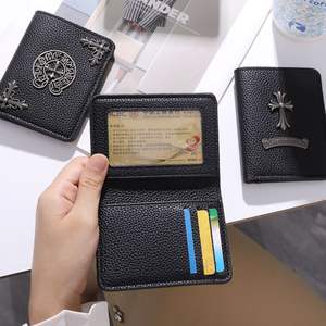 กระเป๋าสตางค์หนังลิ้นจี่ CH คุณภาพสูง ทันสมัย ใส่บัตรได้ พกพาสะดวก ใส่เหรียญได้ ป้องกันการโจรกรรม กระเป๋าสตางค์ดีไซน์เนอร์ แคตตาล็อกกระเป๋าสตางค์ - Product Image 3