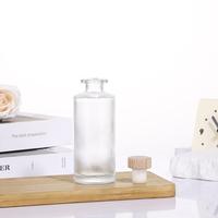 Bouteilles en verre pour diffuseur d'arômes avec bouchon en liège, diffuseur d'huile de 100 ml, rafraîchisseur d'air, flacons vides pour diffuseur de parfum, verre de luxe
