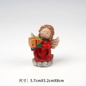 Resina ecológica de 12 pulgadas 3D ingeniosa Natividad religiosa Ángel <span class=keywords><strong>Gabriel</strong></span> estatua Sagrada Familia Navidad decoración del hogar regalo de negocios - Product Image 4