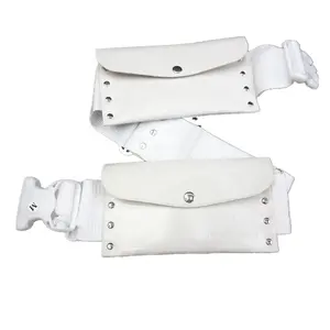 Amazon New Models Plastic Insert Buckle Double Pack Adjustable Polyester Hajj Belt For Ihram Hajj Towel Arabic Worship