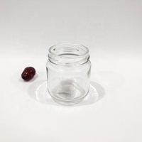 Botol Madu Kaca Mini Kapasitas 70ml 50ml 35ml Berkualitas Baik, Custom, Laris Manis dari Pabrik, dengan Tutup Sekrup Logam untuk Selai, Madu, dan Kacang