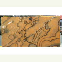 Pierre d'onyx jaune naturel au design moderne Panneau mural rétro-éclairé en marbre d'onyx miel de Chine Surface polie Grande dalle 1 an pour hôtel