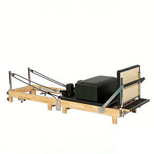 جهاز بيلاتس ريفورمر خشبي من خشب البلوط للتمارين الرياضية الاحترافية والمتينة، مناسب لاستوديوهات اليوغا - Product Image 6