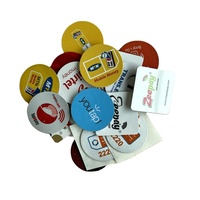 Tamaño personalizado PVC moneda NFC llavero clásico 1K código QR etiqueta