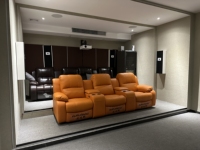 Modernes Heimkino-Sofa-Set aus Echtleder mit Elektrischer Kombination für Private VIP Audiovisuelle Räume