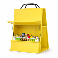 Kiosque pop-up extérieur personnalisé en forme de sac de courses, stand commercial de vente au détail pour marché, présentoir de magasin