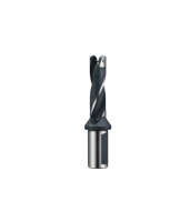 Foret à couronne HSS interchangeable, porte-flûte hélicoïdal avec un tige plate pour outil de perçage de trous dans le bois