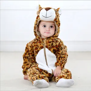 Bambu bebek bornoz pamuklu pijama çocuklar sarı leopar pijama