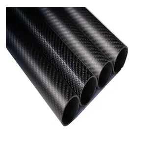 Benutzer definierte ID 8mm 13mm 18mm 22mm 23mm Dicke 2,0mm Länge 500mm Twill Carbon Fiber Tube