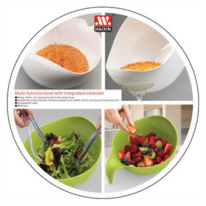 Haixing Kunststoff Küchen sieb Kunststoff Waschen Obst und Gemüse Korb Sieb mit Abfluss halter für den Heimgebrauch - Product Image 2