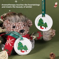 Noël sans flamme Reed diffuseur ensembles aromathérapie huile essentielle boîte-cadeau décor à la maison pour l'atmosphère de noël chambre