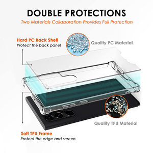 Caliente transparente claro a prueba de golpes TPU borde duro acrílico cubierta de la caja del teléfono móvil para <span class=keywords><strong>Samsung</strong></span> Galaxy S22 Ultra <span class=keywords><strong>5G</strong></span> - Product Image 6