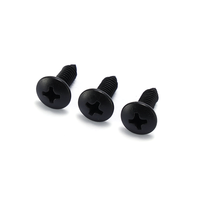 Vis autotaraudeuse en acier inoxydable à tête plate, zinguée noire, filetage grossier ISO métrique/pouces M4*12mm, marque Jinhe, fabriquée en Chine
