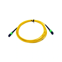 Kit konektor MPO serat optik, komponen konektor serat optik bot polos tipe bulat 12 inti