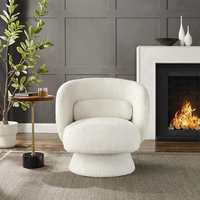 Canapé d'appoint moderne avec fonction massage, style détente, accoudoirs rembourrés en tissu pour la maison, le bureau, la chambre, l'hôtel, chaise pivotante