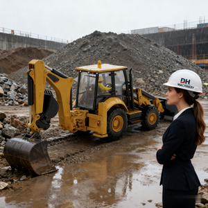 รถแทรกเตอร์ขนาดกะทัดรัดสำหรับการเกษตรในฟาร์มพร้อมรถตักและรถแบคโฮ - Product Image 5